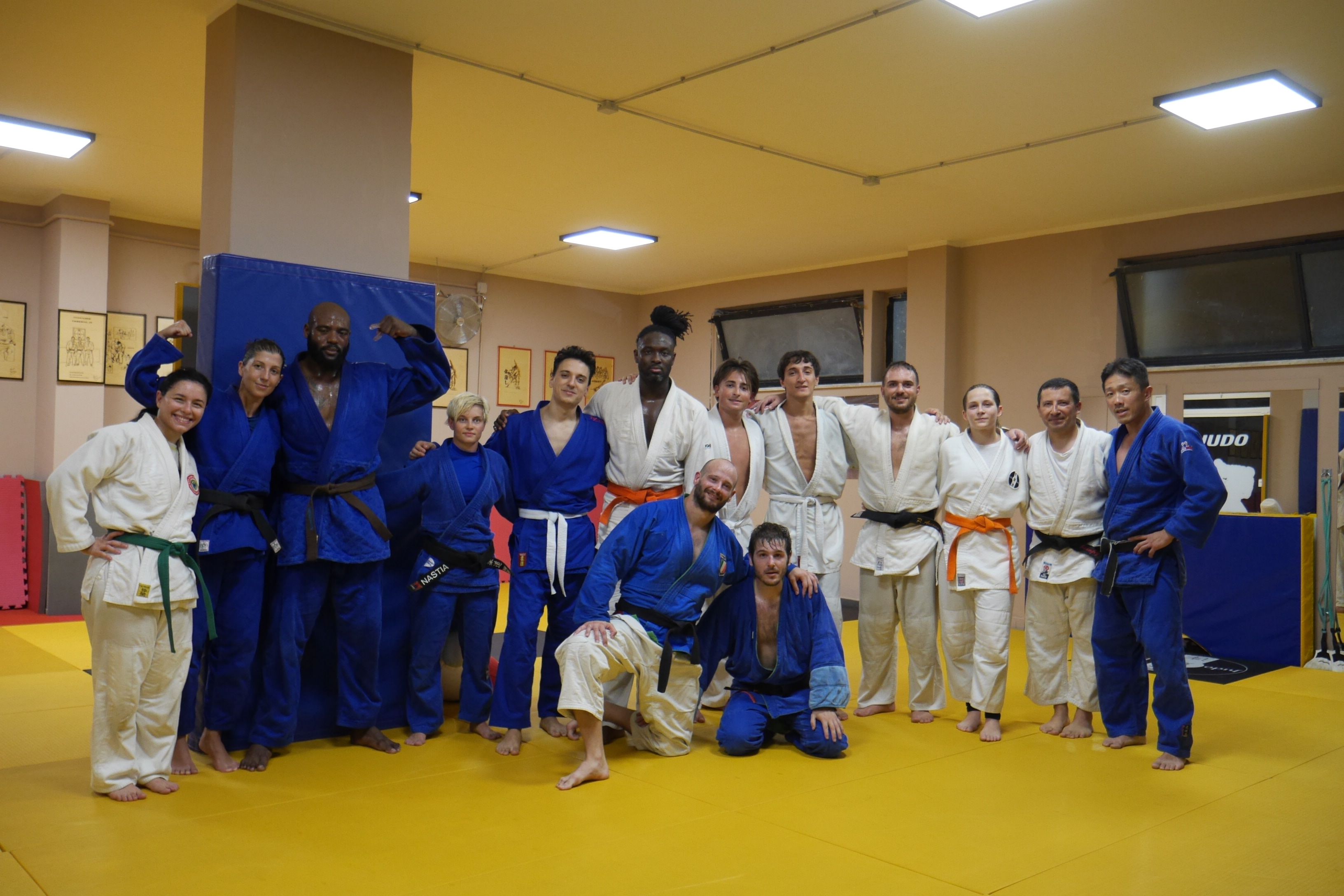 20 agosto 2024, allenamento interclub (tra club diversi) nel dojo esteso del Judo Link.