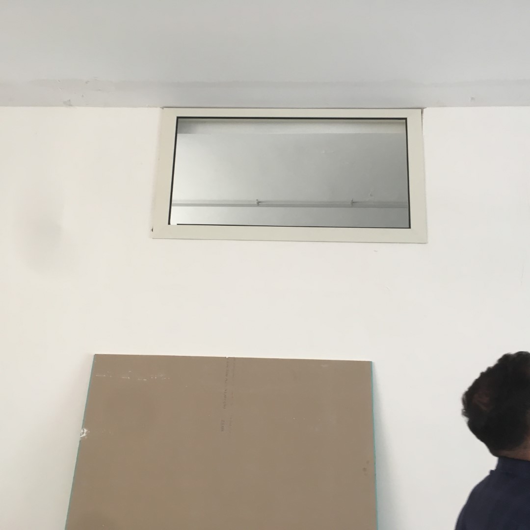 window opening for the bigger change room