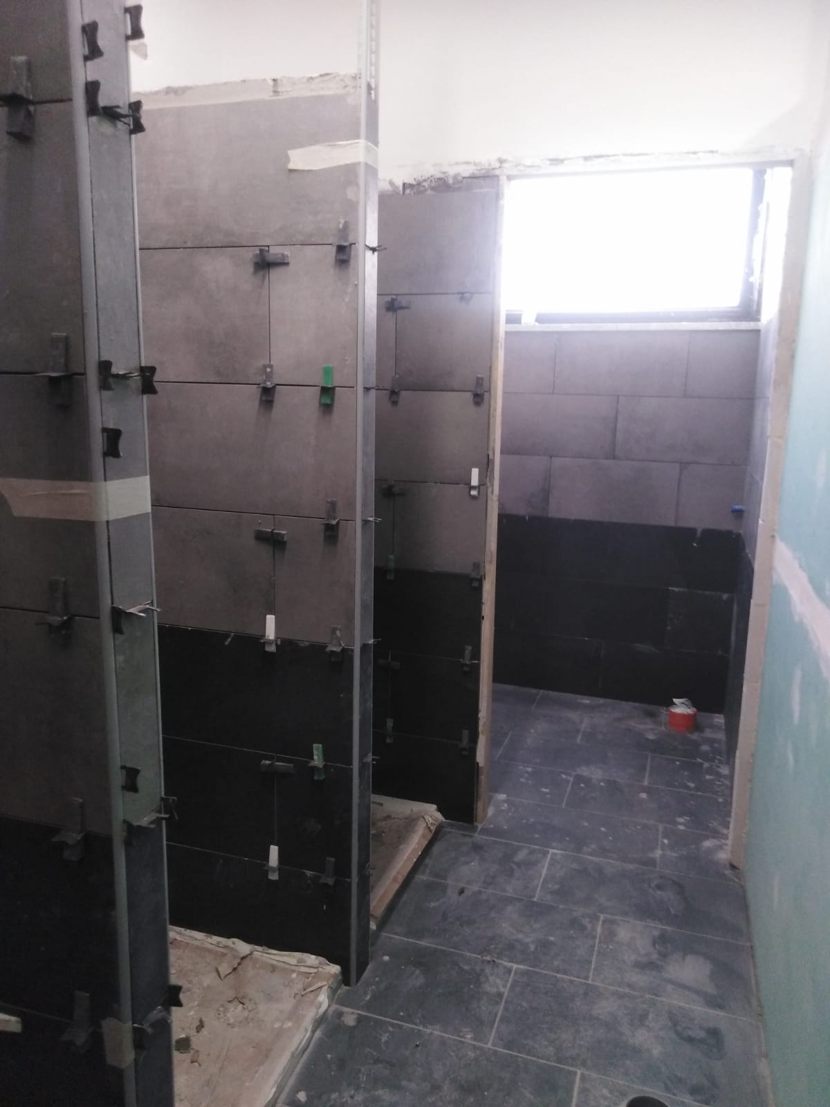 Shower room wall tiles