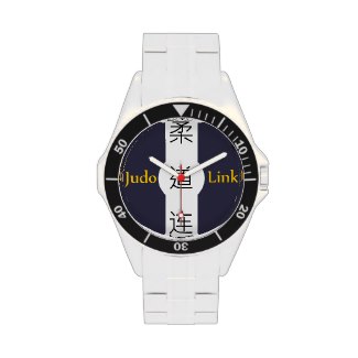 Judo Link stainless steel watch 100m water resistant